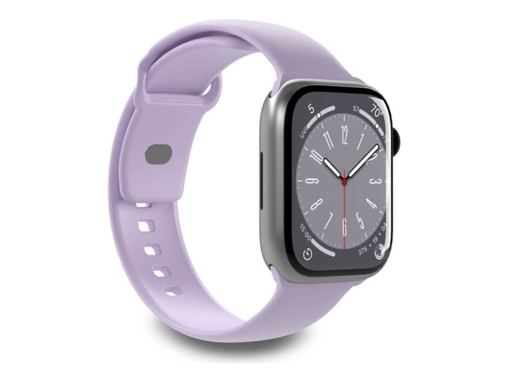 PURO ICON - Elastinen hihna Apple Watch 38/40/41 mm:lle (S/M & M/L) (Tech Lavender)