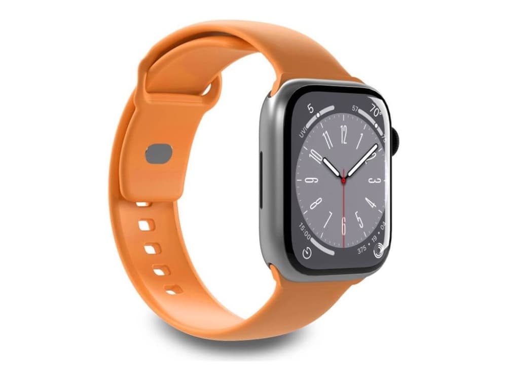 PURO ICON - Elastinen hihna Apple Watchille 38/40/41 mm (S/M & M/L) (aprikoosi)