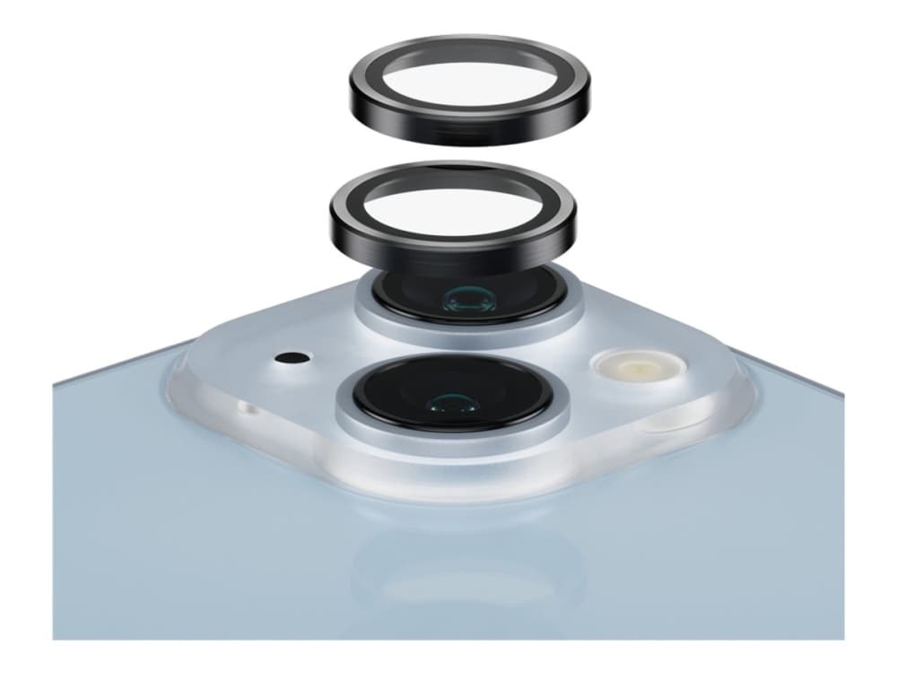 PanzerGlass Camera Rings iPhone 14/14 Plus, Apple, Apple - iPhone 14, Apple - iPhone 14 Plus, Asennus kuivana, Naarmuuntumisenkestävä, Läpinäkyvä, 1 kpl