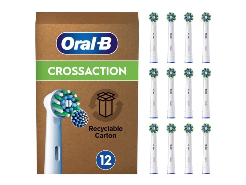 Oral-B CrossAction , 12 kpl, Valkoinen, 3 kuukautta, Oral-B, Laatikko