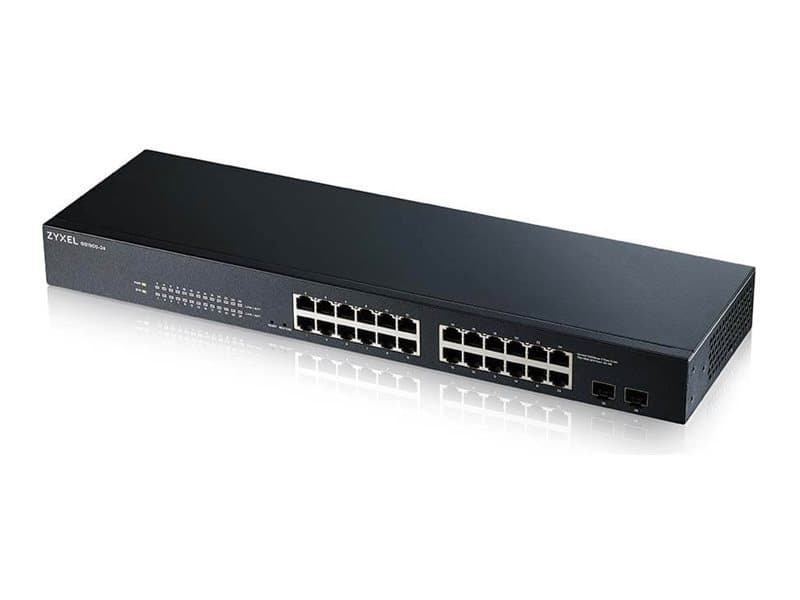 Zyxel GS-1900-24 v2, Hallittu, L2, Gigabit Ethernet (10/100/1000), Täysin kaksipuolinen, Telineasennus, 1U