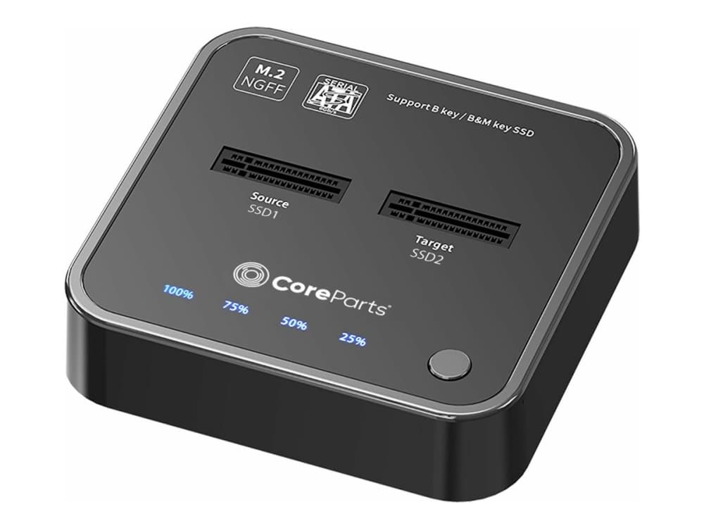 CoreParts MS-CLONER-SATA, SSD, SATA, M.2, USB 3.2 Gen 2 (3.1 Gen 2) Type-C, 10 Gbit/sek, lajittelu