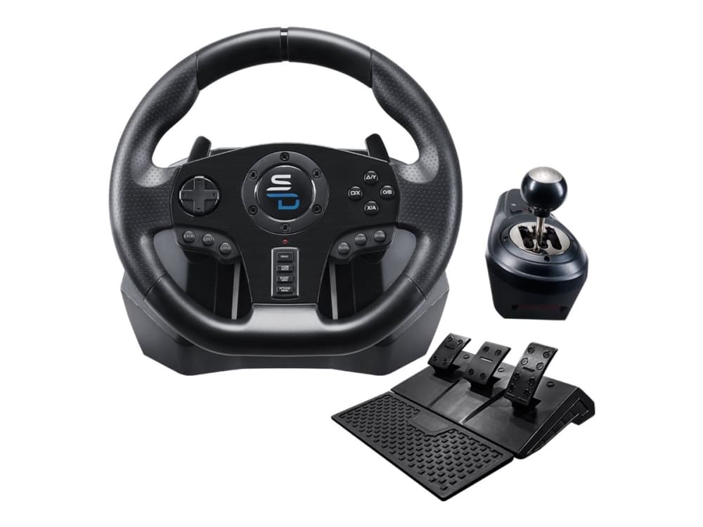 Subsonic GS850-X, Ohjauspyörä + polkimet, PlayStation 4,Xbox One, 270°, Langallinen, USB, Musta