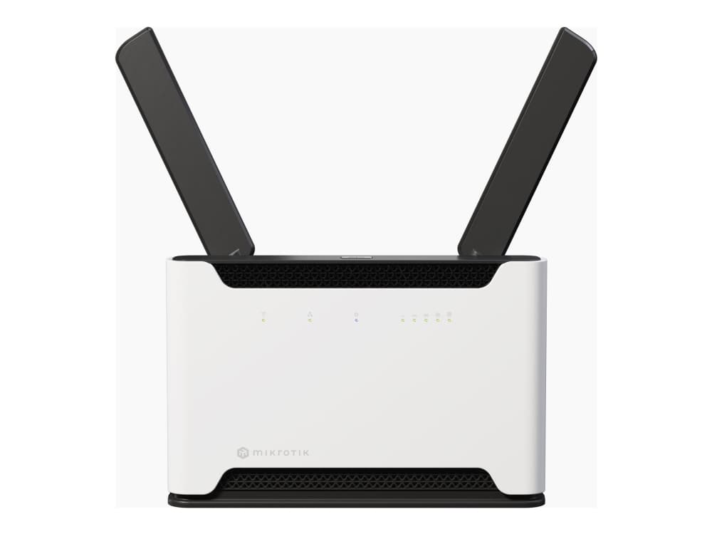 Mikrotik Chateau LTE18 ax, Wi-Fi 6 (802.11ax), Kaksitaajuus (2,4 GHz/5 GHz), Ethernet LAN, 4G, Valkoinen, Pöytäreititin