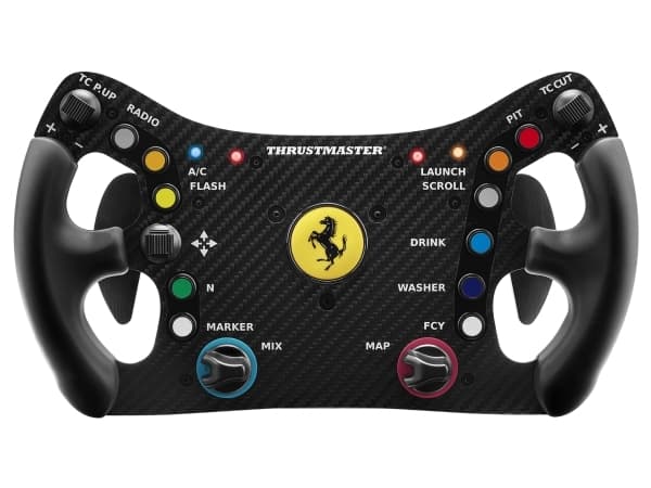 Thrustmaster Ferrari 488 GT3, Ohjauspyörä, PC, D-pad, Valikkopainike, Käyttötilapainike, Käynnistyspainike, Analoginen/Digitaalinen, Langallinen, Musta