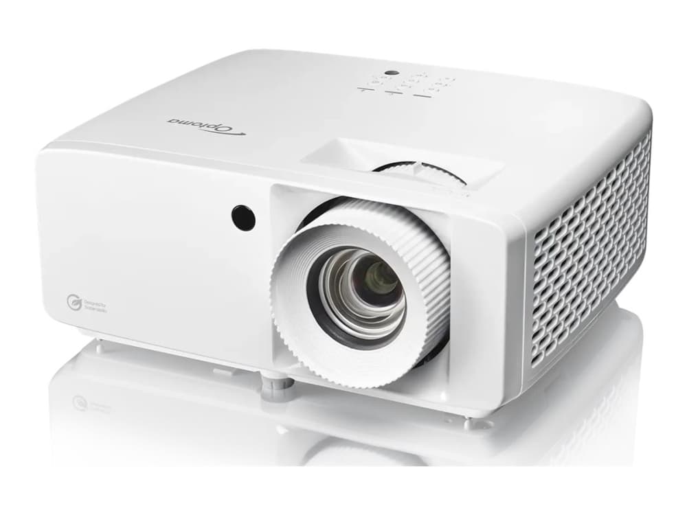 Optoma UHZ66 - DLP-projektori - laser - kannettava - 3D - 4000 lumenia - 3840 x 2160 - 16:9 - 4K - LAN - valkoinen