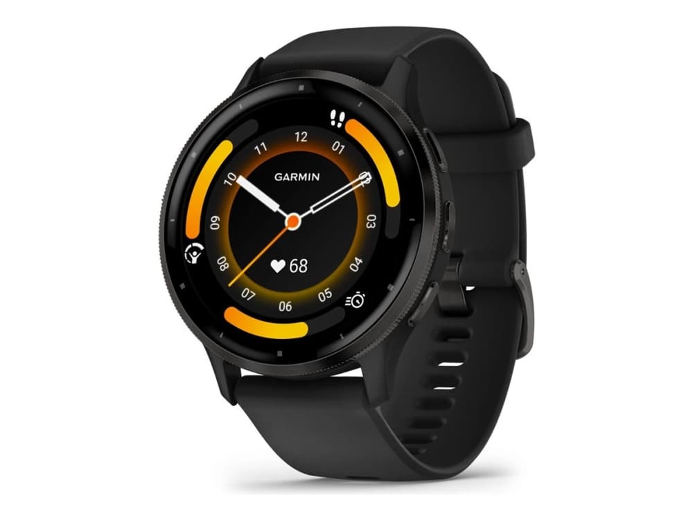 Garmin Venu 3, 3,56 cm (1.4), AMOLED, Kosketusnäyttö, Wi-Fi, GPS (satelliitti), 46 g