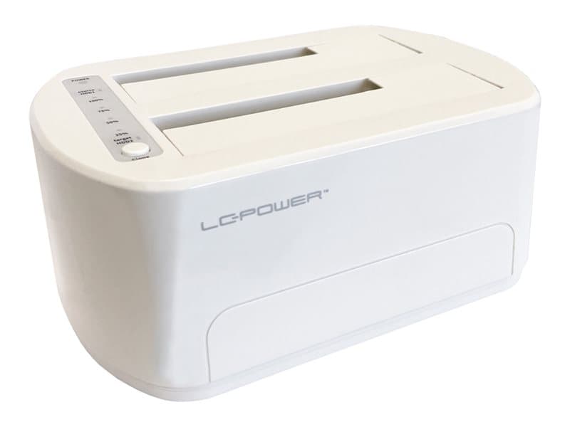 LC-Power LC-DOCK-U3-VI, HDD, SSD, SATA, Serial ATA II, Serial ATA III, 2.5,3.5, 40 TB, USB 3.2 Gen 1 (3.1 Gen 1) Type micro-B, 5 Gbit/s