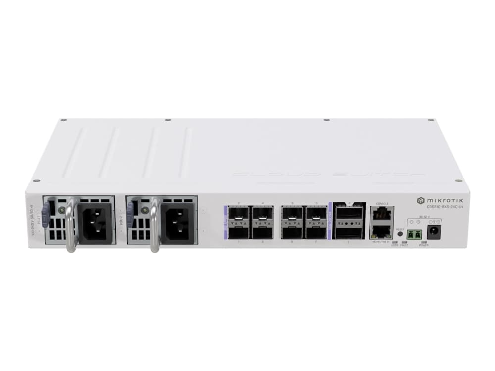 Mikrotik CRS510-8XS-2XQ-IN, L3, Fast Ethernet (10/100), Power over Ethernet -tuki