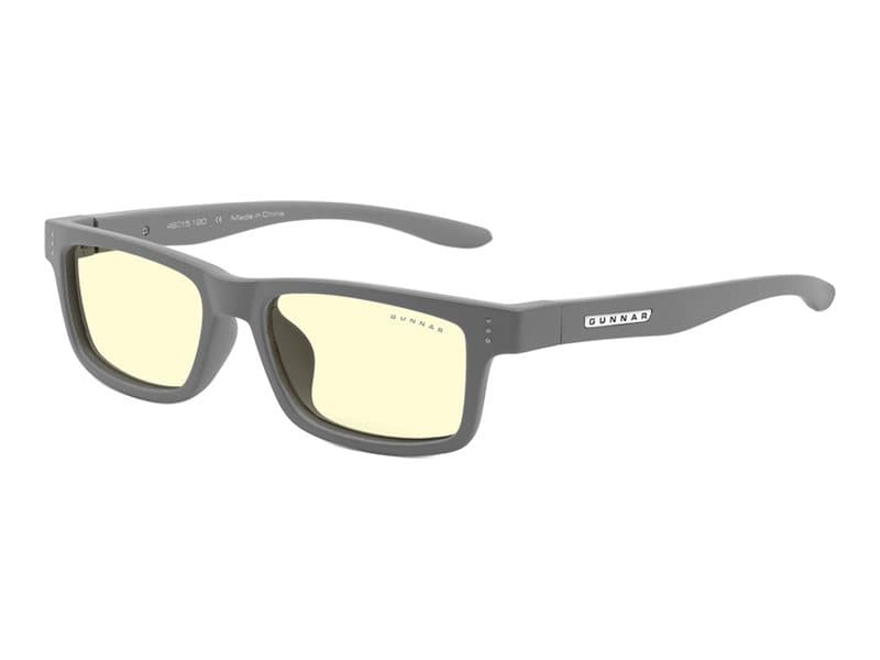GUNNAR Optiks Cruz Kids Pienet tietokonelasit 4-8-vuotiaille lapsille - Keltainen linssi, harmaa