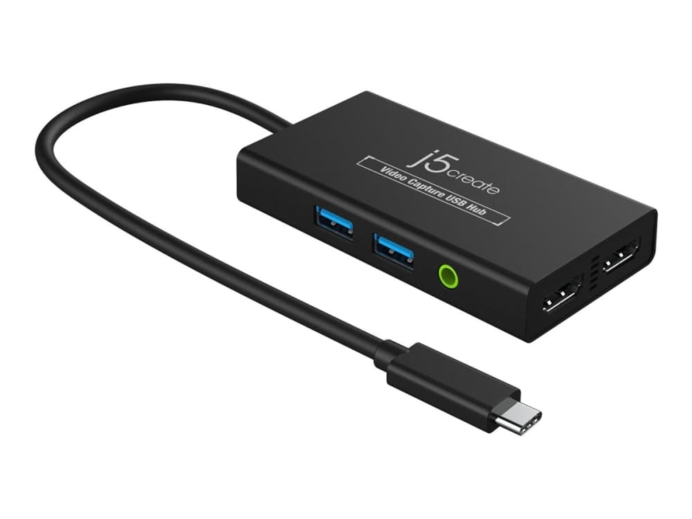j5create - Videokaappaussovitin - USB-C 3.2 Gen 1 - musta