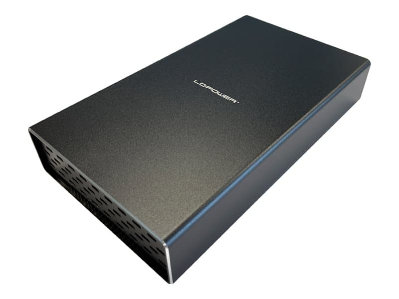 LC-Power LC-DOCK-C-35-M2, HDD-/SSD-kotelo, 3.5, M.2, 10 Gbit/s, USB-liitettävyys, Musta