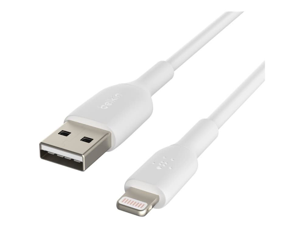 Belkin CAA001BT0MWH, 0,15 m, Lightning, USB A, Uros, Uros, Valkoinen