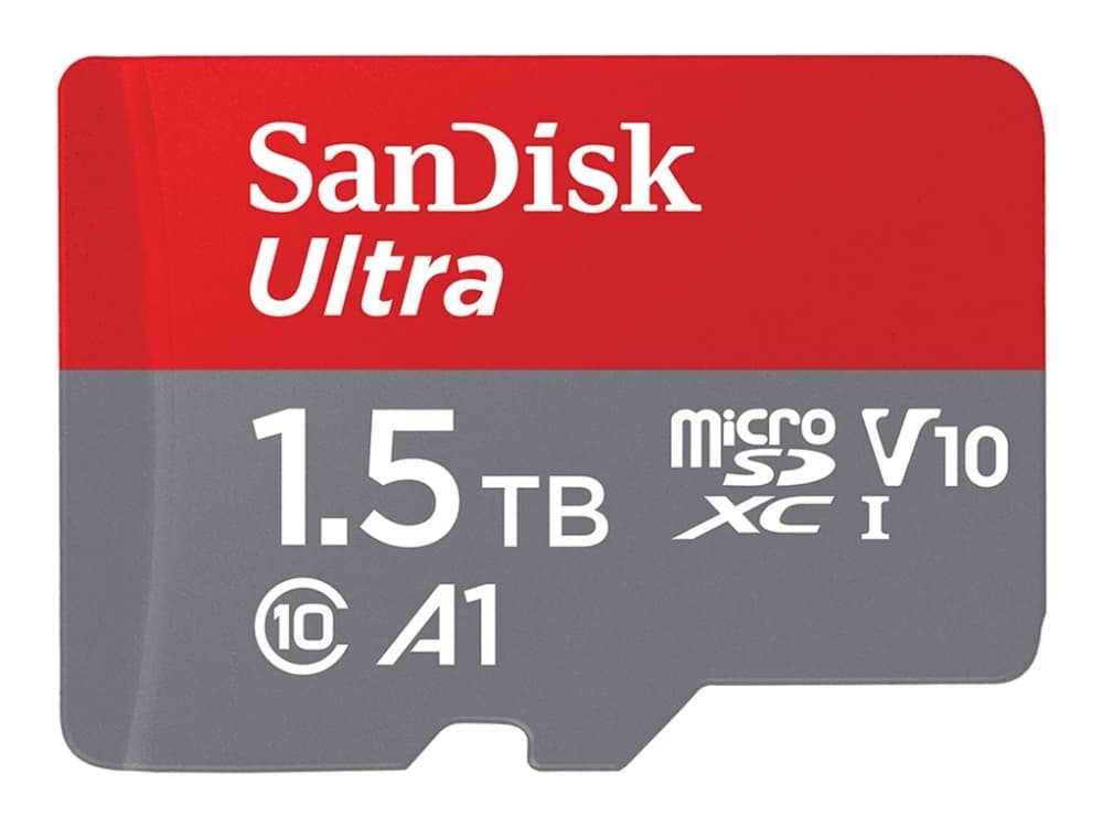 SanDisk Ultra, 1,5 TB, MicroSDXC, Luokka 10, UHS-I, 150 MB/s, V10
