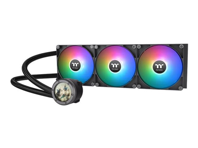 Thermaltake TH420 V2 Ultra ARGB Sync, All-in-one-nesteenjäähdytin, 500 RPM, 1800 RPM, 34,7 dB, 84,32 cfm, Musta