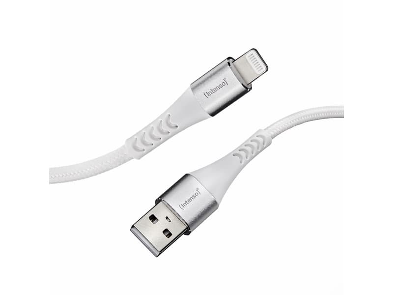 Intenso CABLE USB-A TO LIGHTNING 1.5M/7902102, 1,5 m, USB A, USB C/Micro USB-A/Lightning, 0,48 Gbit/s, Valkoinen