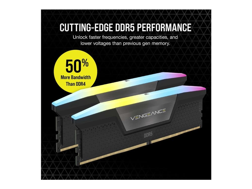 Corsair Vengeance CMH32GX5M2E6000C36, 32 GB, 2 x 16 GB, DDR5, 6000 MHz, 288-pin DIMM