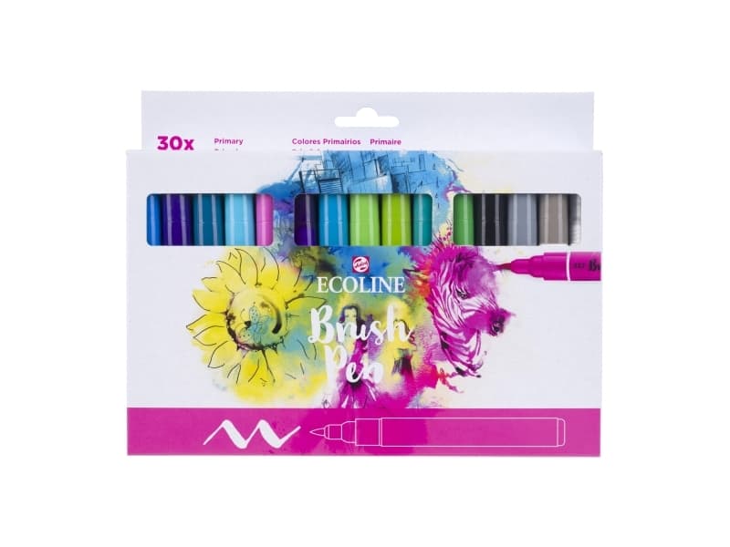 Ecoline Brush Pen-set Primary | 30 färger