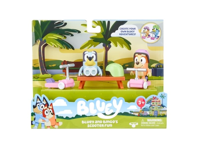 Bluey Bluey and Bingo skate run