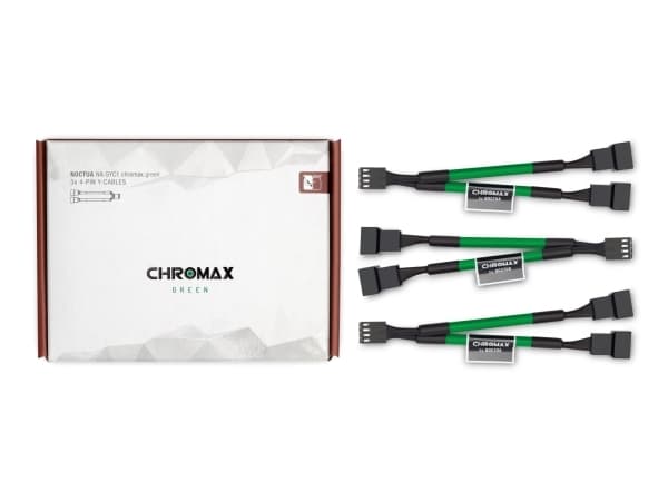 Noctua NA-SYC1 chromax.green Y-jakaja kaapelisarja tuulettimille - vihreä