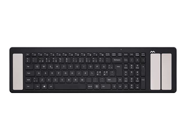 Mousetrapper Type, Täysikokoinen (100 %), Langallinen & langaton, USB + Bluetooth, musta