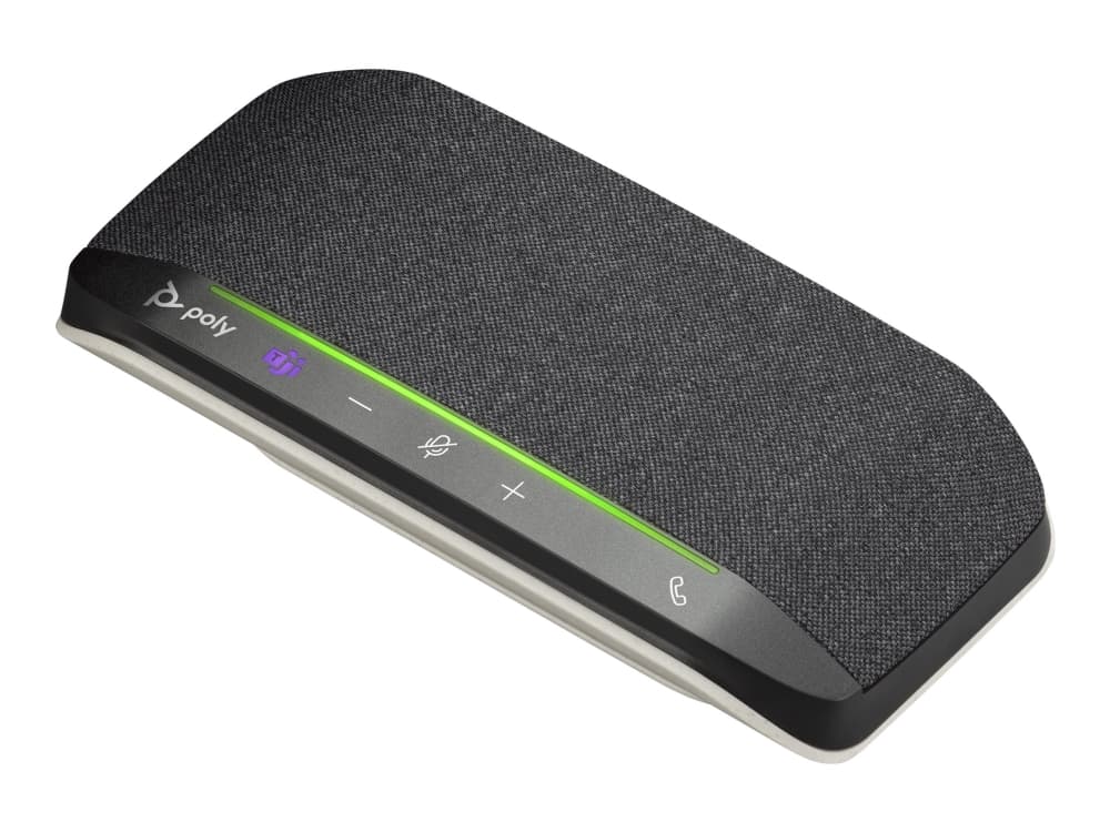 HP Poly Sync 10 -kaiutinpuhelin, Microsoft Teams -sertifioitu, PC, Hopea, 0,715 m, IP64, Windows 10, Windows 11, MacOS