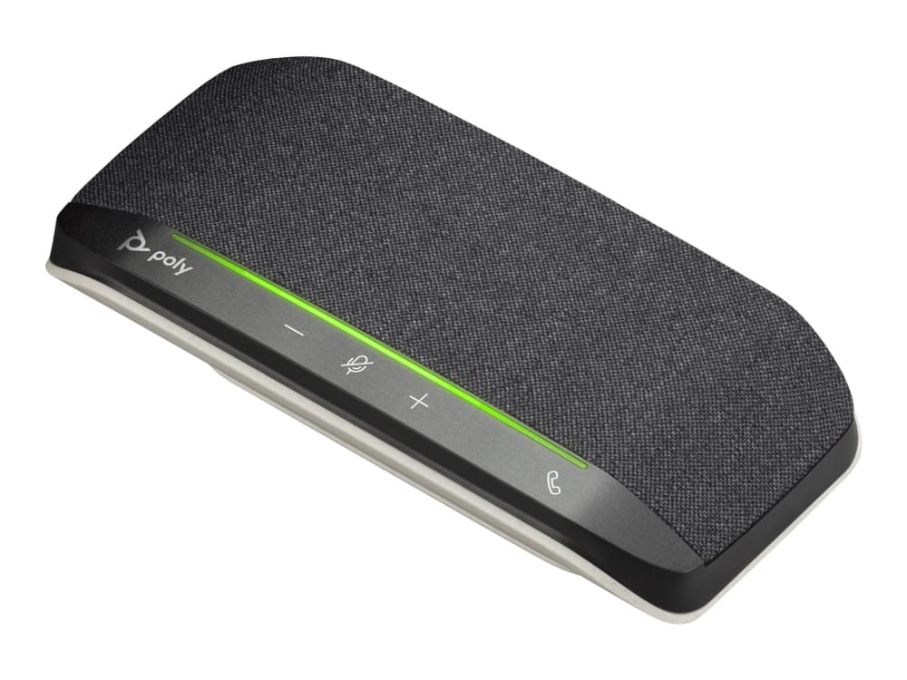 Poly Sync 10 - Neuvottelupuhelin handsfree-kaapeli - USB-C, USB-A - hopea