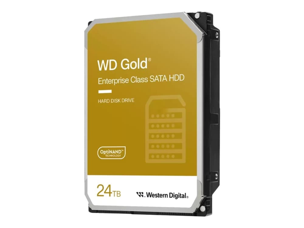 WD Gold - Kiintolevy - Enterprise - 24 TB - sisäinen - 3,5 - SATA 6Gb/s - 7200 rpm - puskuri: 512 MB