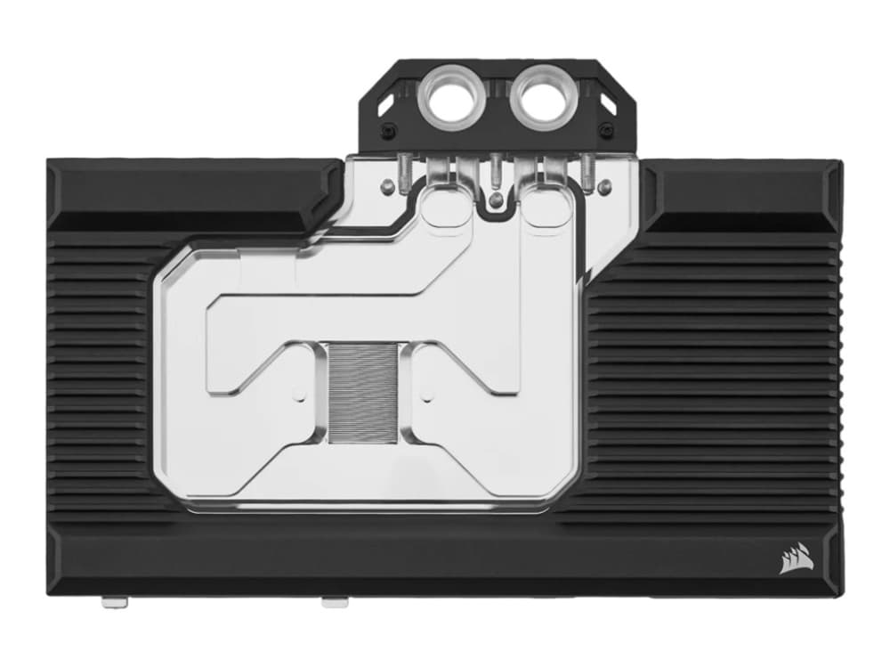 Corsair Hydro X XG7 RGB 4080 FE, vesilohko + taustalevy, Cooper, nikkeli, musta, 4-pin, NVIDIA GeForce RTX 4080 FE, 210 mm