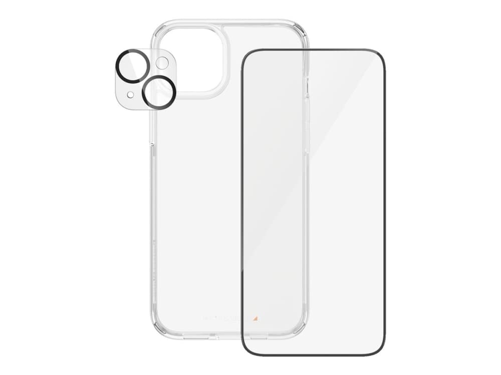PanzerGlass™ 3-in-1 Pack iPhone 15 Plus, Apple, Apple - iPhone 15 Plus, kuivakäyttö, iskunkestävä, läpinäkyvä, 1 kpl