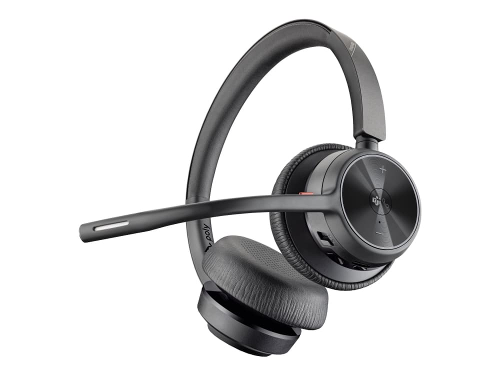 Poly Voyager 4320-M - Voyager 4300 -sarja - kuulokkeet - korvassa - Bluetooth - langaton, kaapeli - USB-A - musta - Zoom-sertifioitu, sertifioitu Microsoft Teamsille