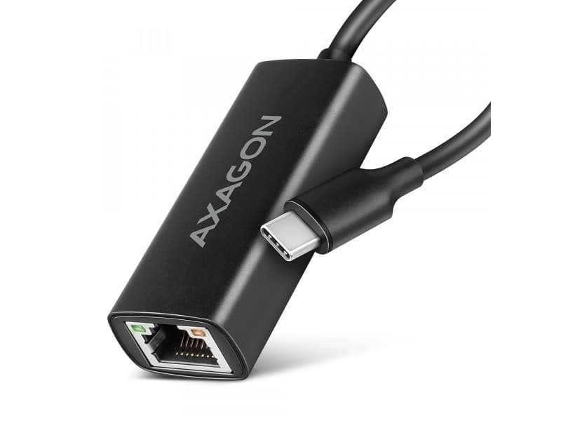 Axagon ADE-ARC-sovitin Gigabit Ethernet -sovitin, USB-C 3.2 Gen 1, automaattinen asennus