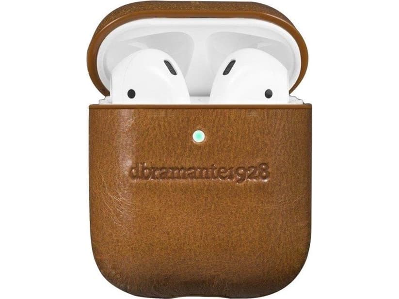dbramante Copenhagen Nahkainen suojakotelo AirPods 1/2 ruskea