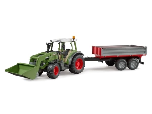 Fendt Vario 211 etukuormaajalla ja pudotusperävaunulla, malli ajoneuvo