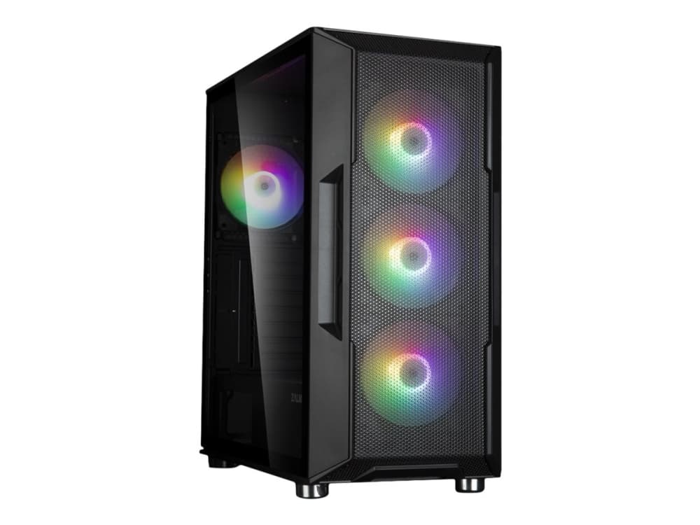 Zalman I3 NEO WHITE, Midi Tower, PC, Valkoinen, ATX, micro ATX, Mini-ITX, Muovi, Teräs, Karkaistu lasi, 16,2 cm