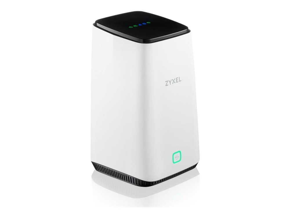 Zyxel FWA510, Wi-Fi 6 (802.11ax), Kolmikaista (2,4 GHz/5 GHz/5 GHz), Ethernet LAN, 5G, Musta, Valkoinen, Pöytäreititin
