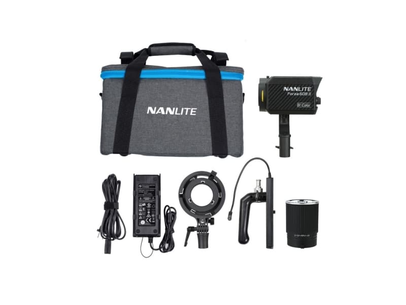 Nanlite Forza 60B II, 72 W, LED, Valkoinen, 5600 K, Musta, AC, DC