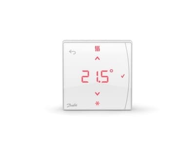 Danfoss Icon2 RT trådløs rumtermostat m/display og infrarød gulvsensor t/montering