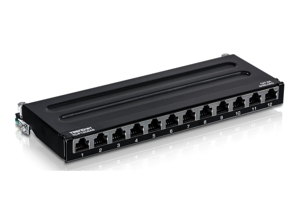 TRENDnet TC-P12C6AS - Liitäntäpaneeli - seinäasennettava - RJ-45 X 12 - 0,5U