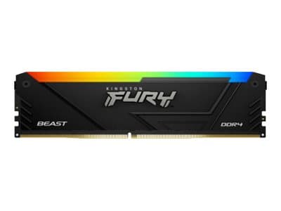 Kingston FURY Beast RGB - DDR4 - sæt - 32 GB: 2 x 16GB - DIMM 288-PIN - 3200 MHz / PC4-25600 - CL16 - 1.35 V - ikke bufferet - ikke-ECC
