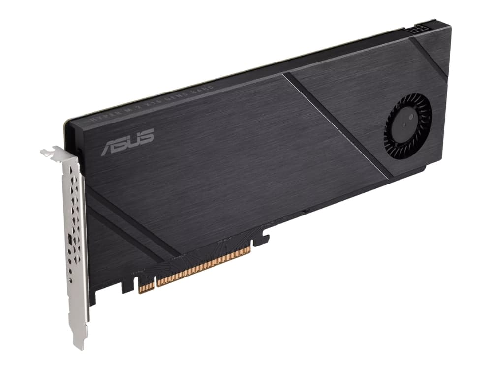ASUS Hyper M.2 x16 Gen5 Card, PCIe, M.2, PCIe 5.0, musta, PC, Aktiivinen
