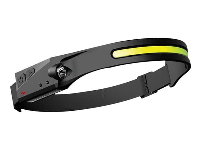Superfire HL65 - Pään taskulamppu - LED x 2 - 5-tila - valkoinen valo - 6050/6400 K - musta