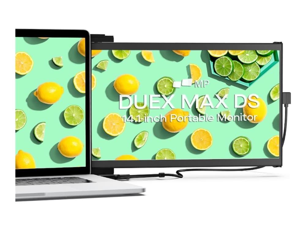Mobile Pixels DUEX Max DS - LCD-monitori - 14,1 - kannettava - 1920 x 1080 Full HD (1080p) @ 60 Hz - IPS - 300 cd/m² - 700:1 - Mini HDMI, USB-C