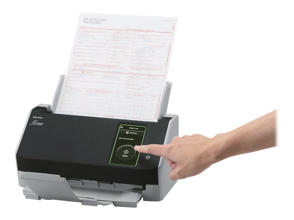 Ricoh fi-8040, 210 x 297 mm, 600 x 600 dpi, 24 Bit, 8 Bit, 40 sivua minuutissa, 80 ipm