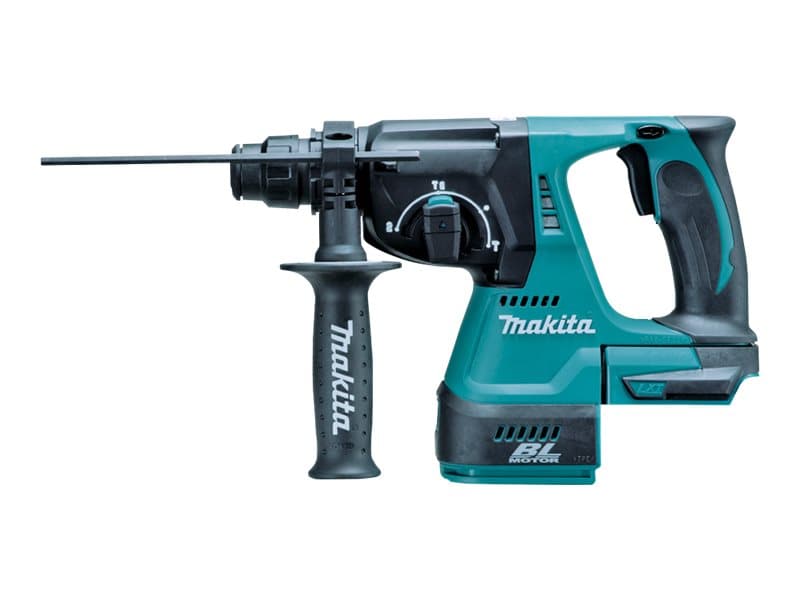 Makita DHR242Z - Pyörivä vasara - akkukäyttöinen - 3 toimintatilaa - SDS-plus - 2 Joulea - ei akkua - 18 V