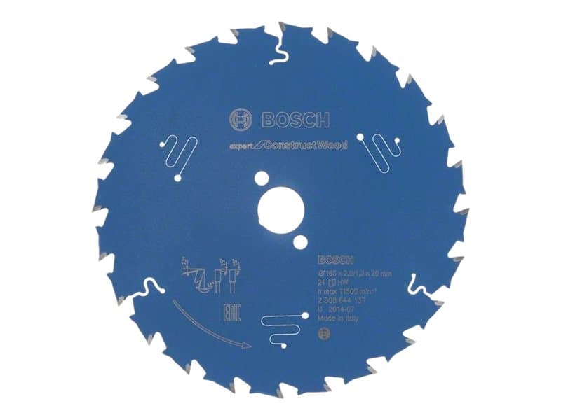 Bosch RUNDSAVKL 165X20X2,0MM 24T EXP CONSTRUCT -rakenteet