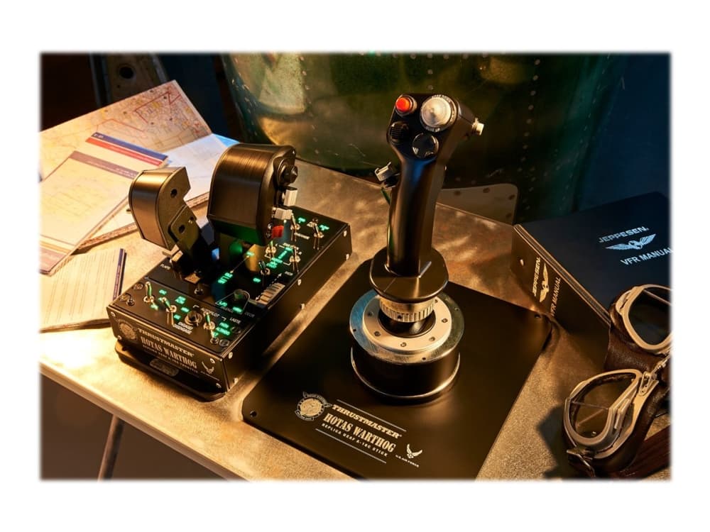 Thrustmaster Hotas Warthog, Ohjaussauva, PC, Langallinen, USB, Musta, Kaapeli