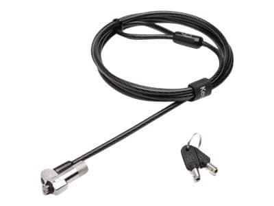 Kensington NanoSaver Keyed Laptop Lock - Master Keyed - Turvakaapelilukko - hopea - 1,8 m