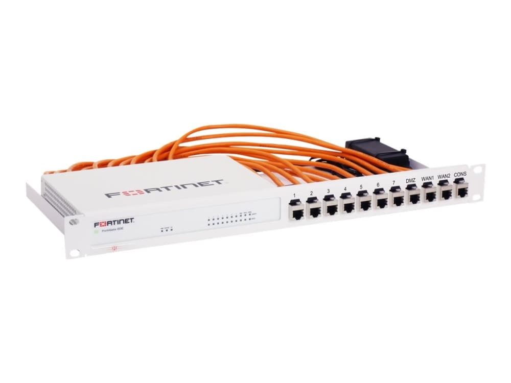 Rackmount.IT RM-FR-T10i, Kiinnityskiinnike, Valkoinen, 1U, 19, - FortiGate 60E - FortiGate 60E-PoE - FortiGate 60E-DSL - FortiGate 61E, 482 mm