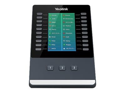 Yealink EXP50, Musta, Harmaa, 23 painikkeet, SIP-T58V/SIP-T58A/SIP-T56A/SIP-T54S/SIP-T52S, 196,5 x 124 x 137,5 mm